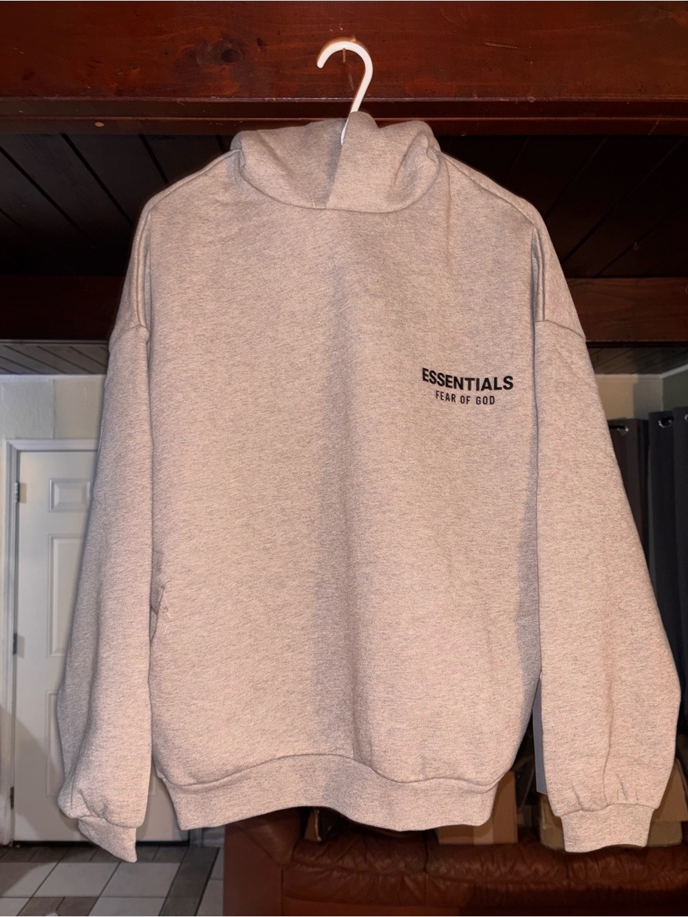 Fear of God Essentials “Heather Gray” Hoodie